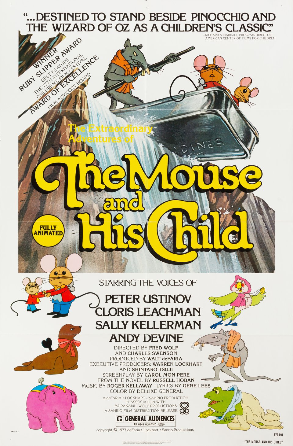 The Mouse and His Child Original 1977 U.S. One Sheet Movie Poster