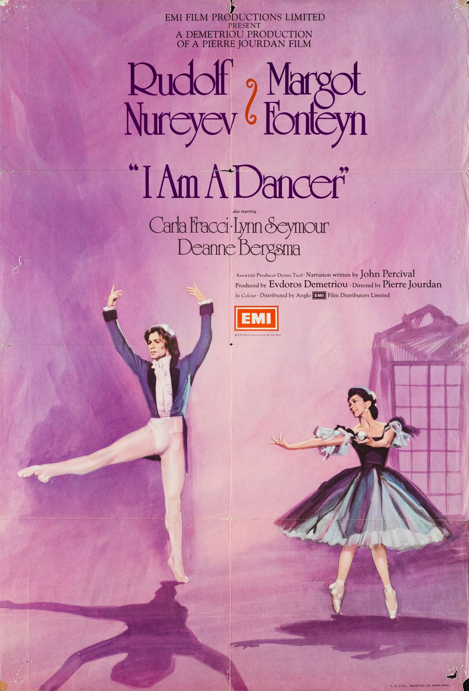 I Am a Dancer Original 1972 British One Sheet Movie Poster