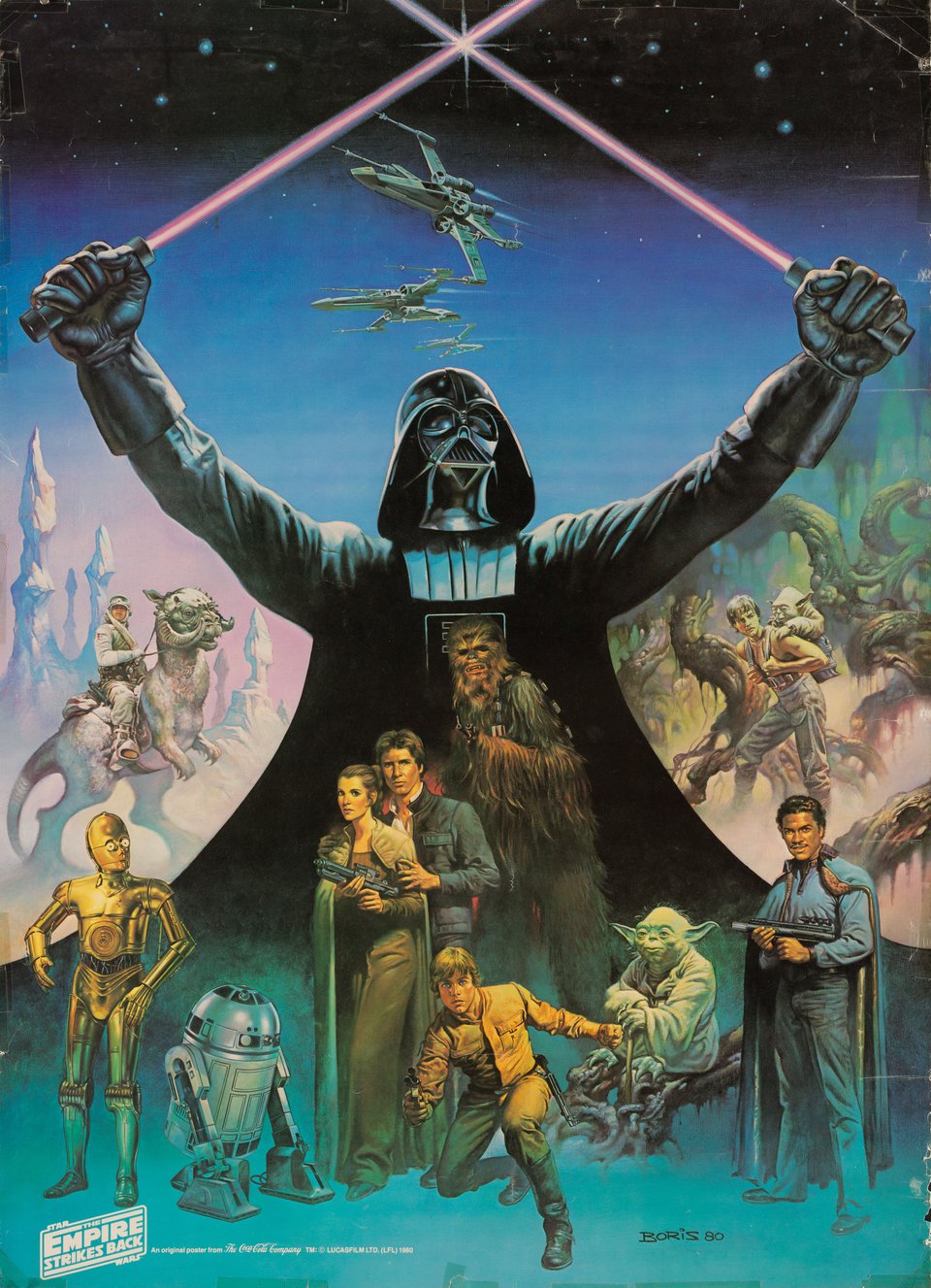 The Empire Strikes Back Original 1980 U.S. Movie Poster