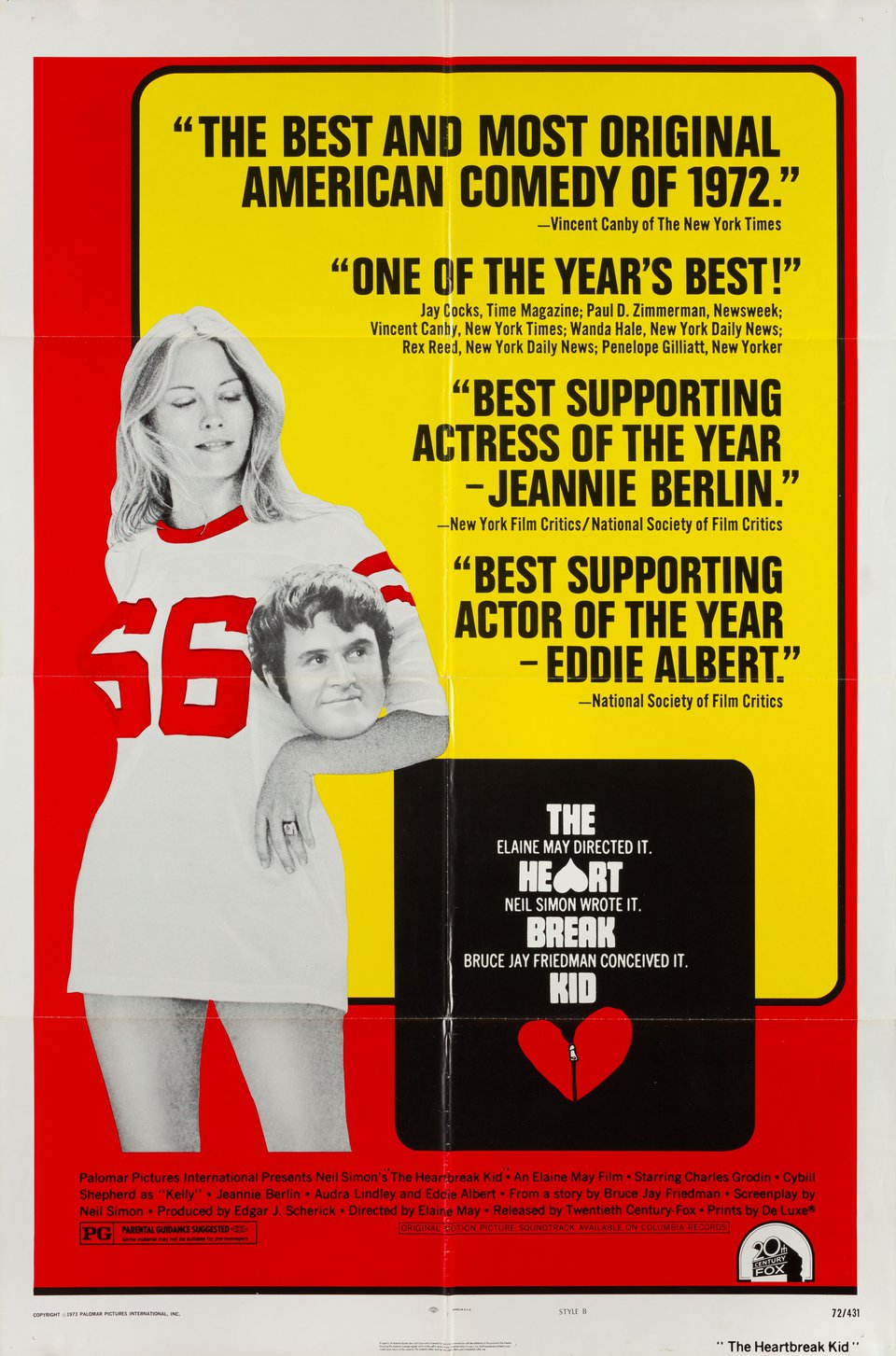 The Heartbreak Kid Original 1972 U.S. One Sheet Movie Poster