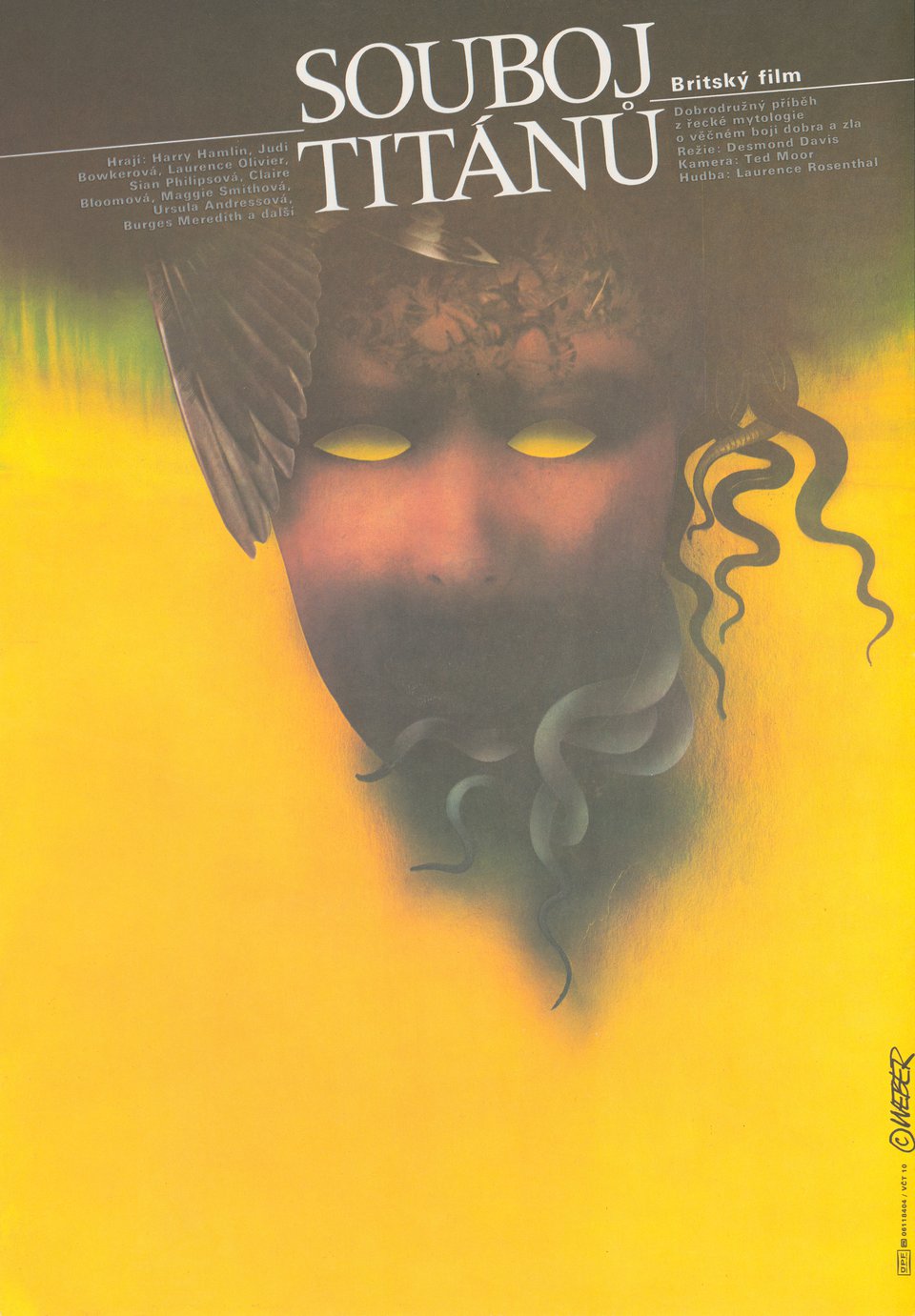 Clash of the Titans Original 1981 Czech A3 Movie Poster