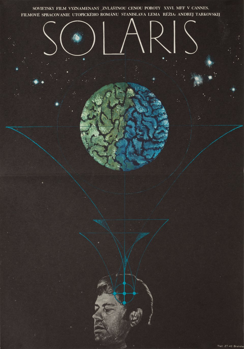 Solaris Original 1974 Slovakian A3 Movie Poster
