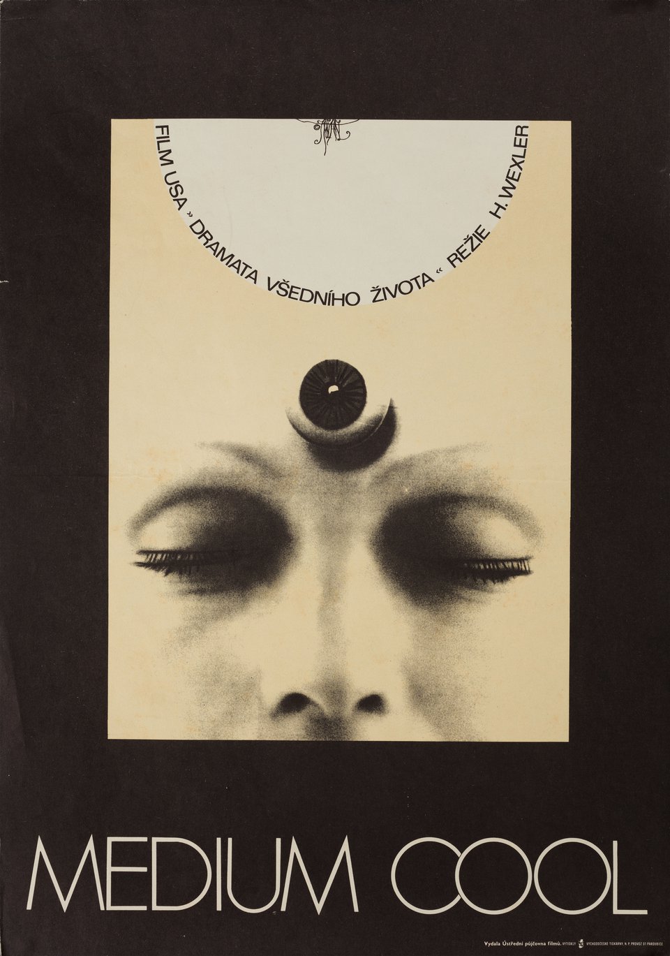 Medium Cool Original 1969 Czech A3 Movie Poster