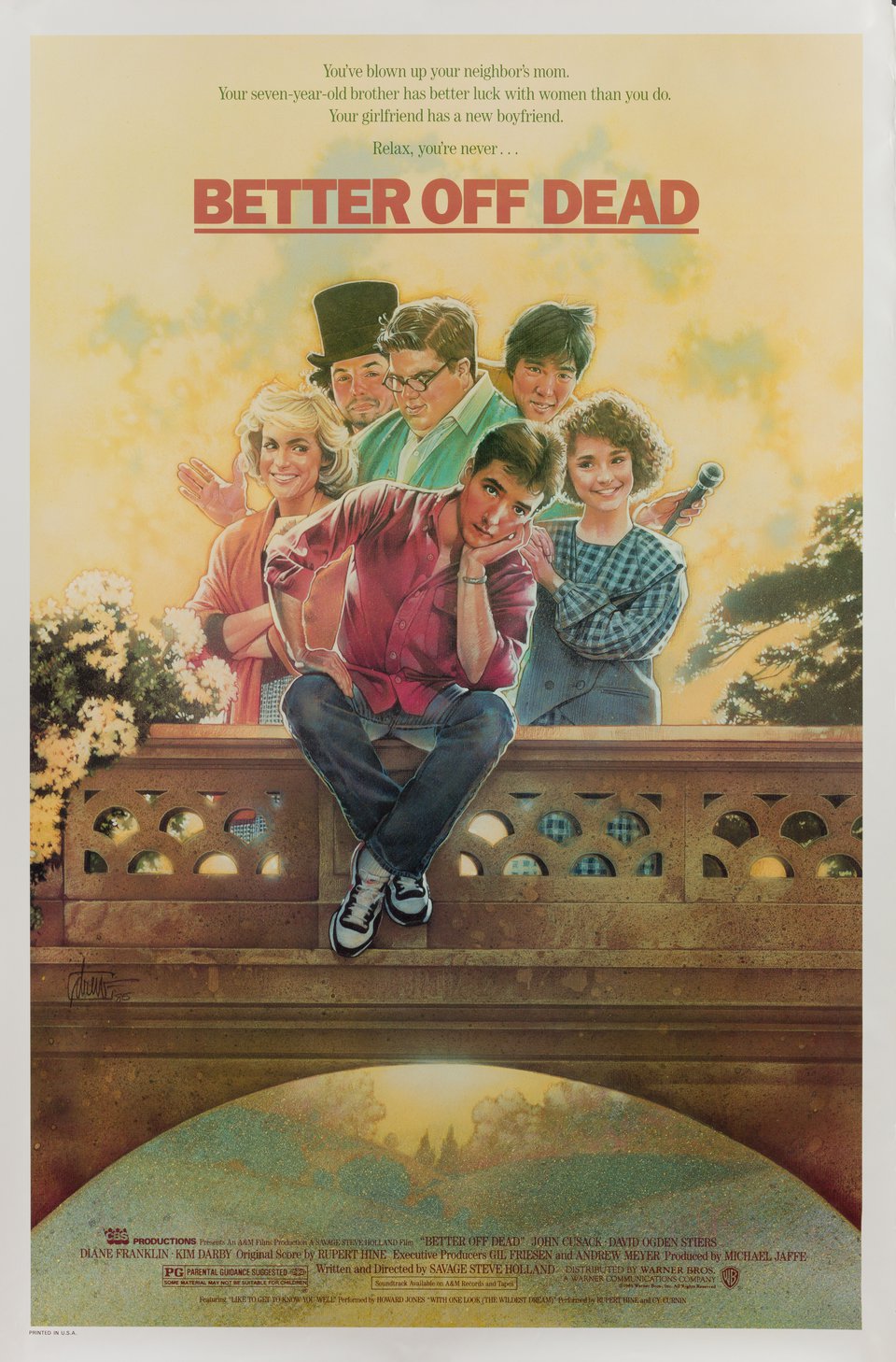 Better Off Dead... Original 1985 U.S. One Sheet Movie Poster