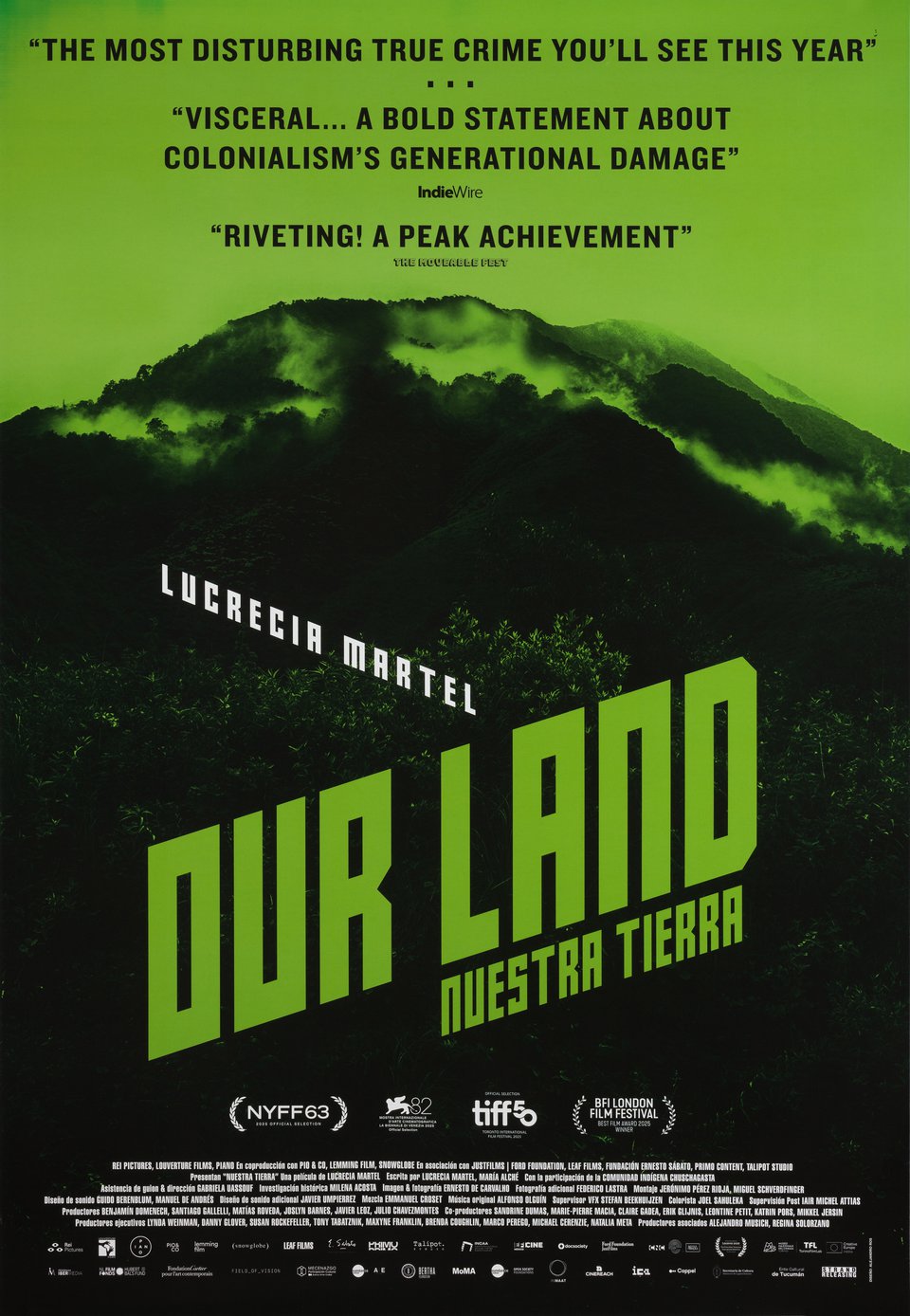 Our Land Original 2026 U.S. One Sheet Movie Poster Signed by Lucrecia Martel