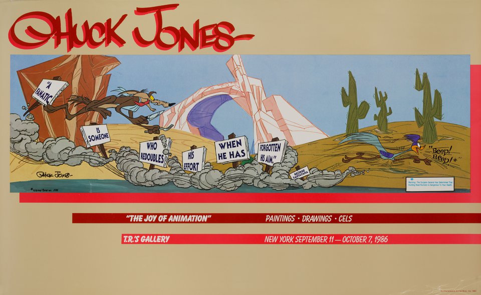 Chuck Jones: The Joy of Animation Original 1986 U.S. Poster