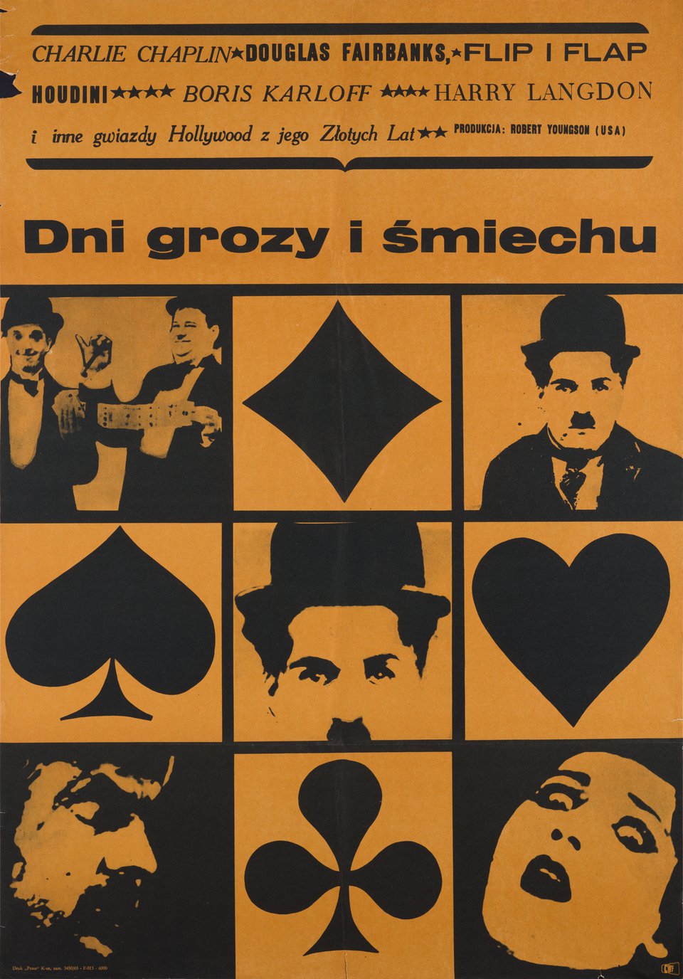 Days of Thrills and Laughter Original 1965 Polish A1 Movie Poster