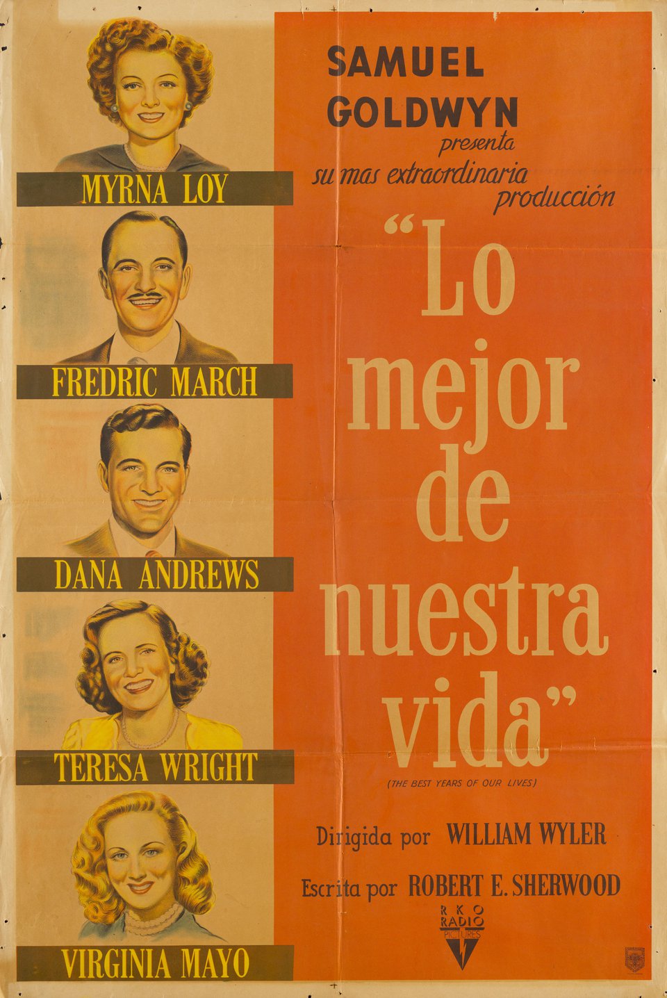 The Best Years of Our Lives Original 1946 Argentine Movie Poster
