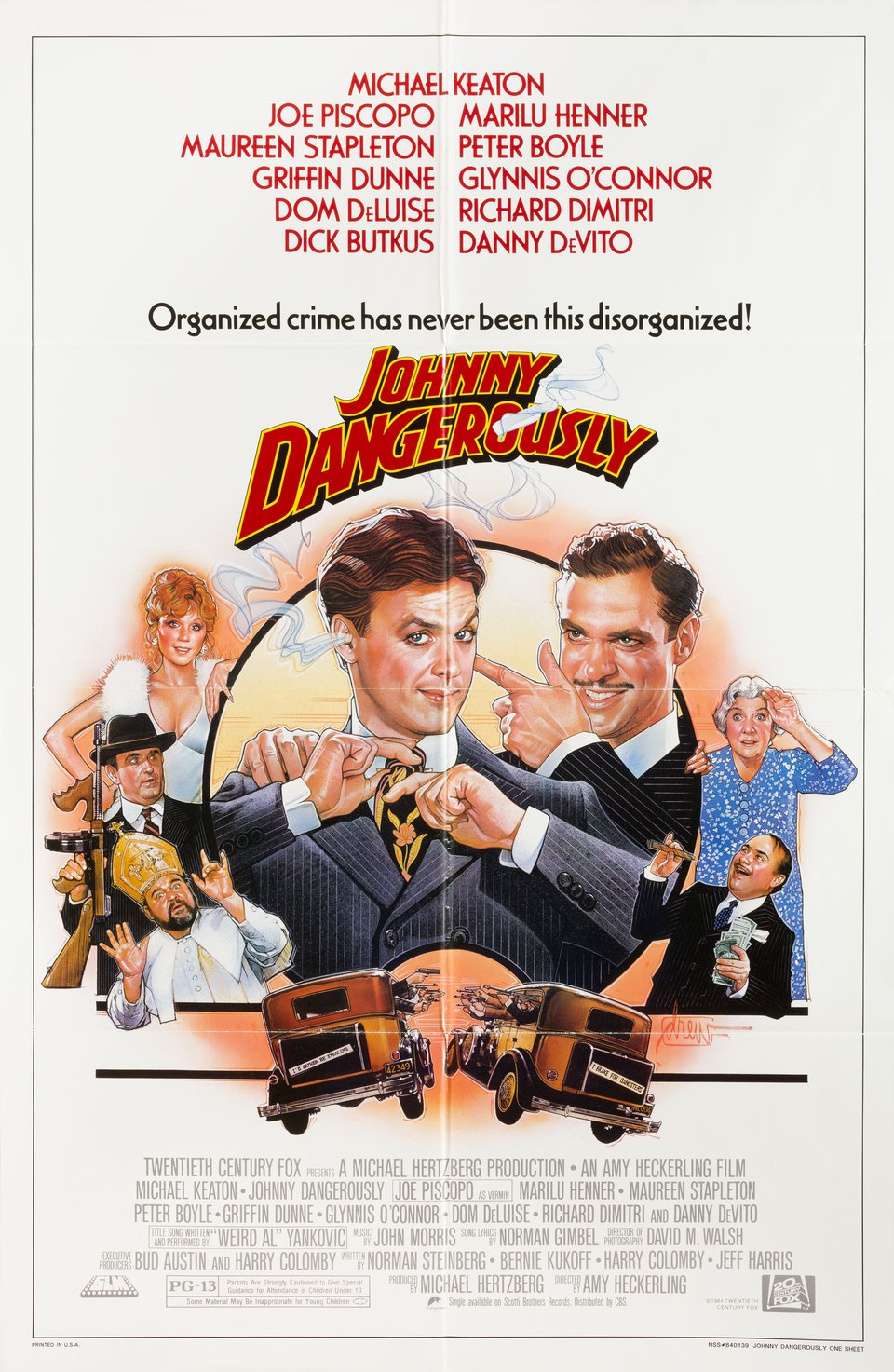 Johnny Dangerously Original 1984 U.S. One Sheet Movie Poster