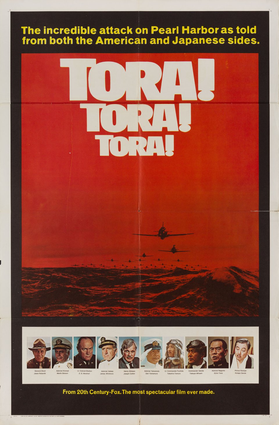 Tora! Tora! Tora! Original 1970 U.S. One Sheet Movie Poster