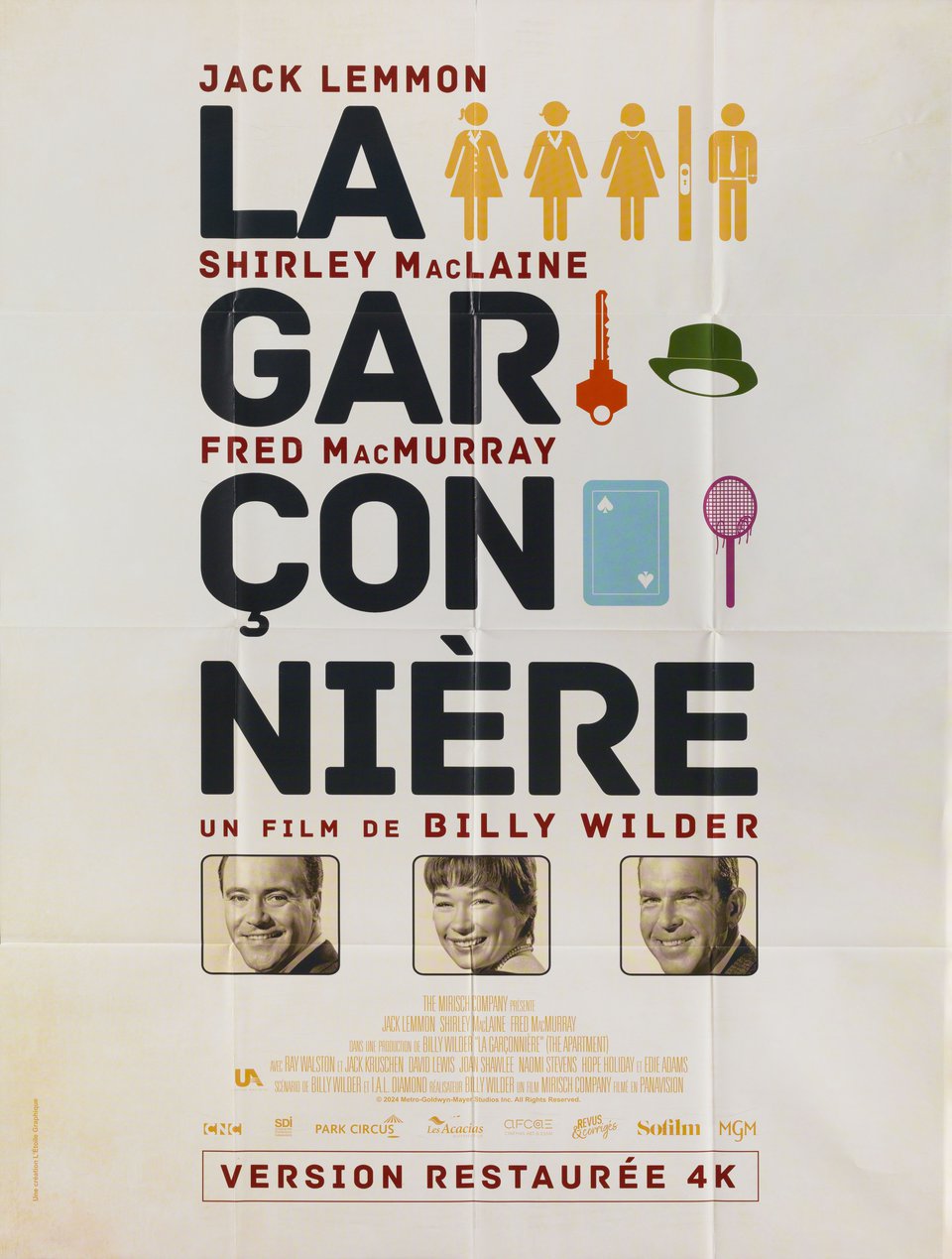 The Apartment Original R2024 French Grande Movie Poster