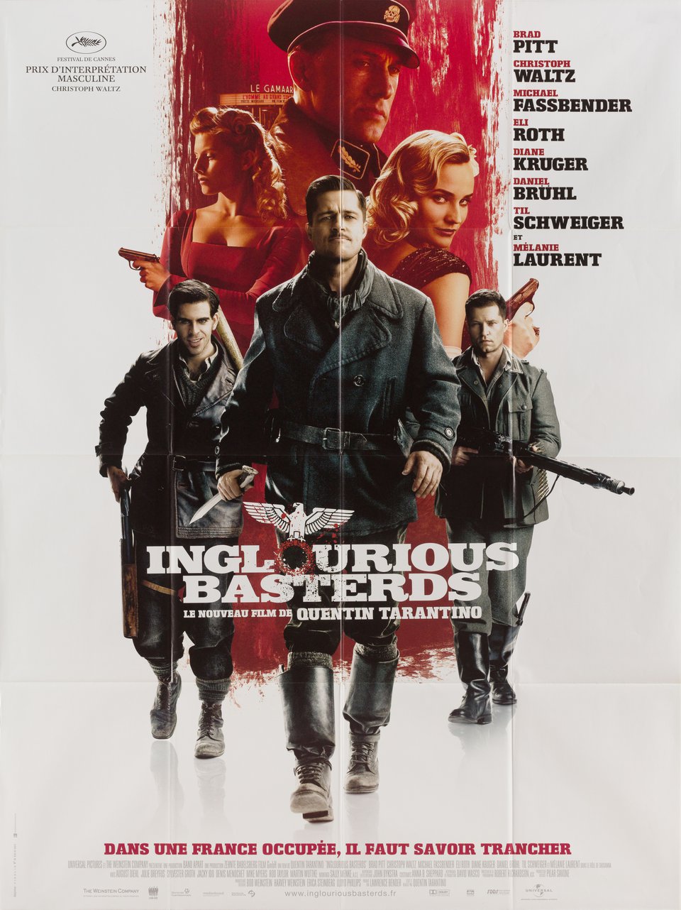 Inglourious Basterds Original 2009 French Grande Movie Poster