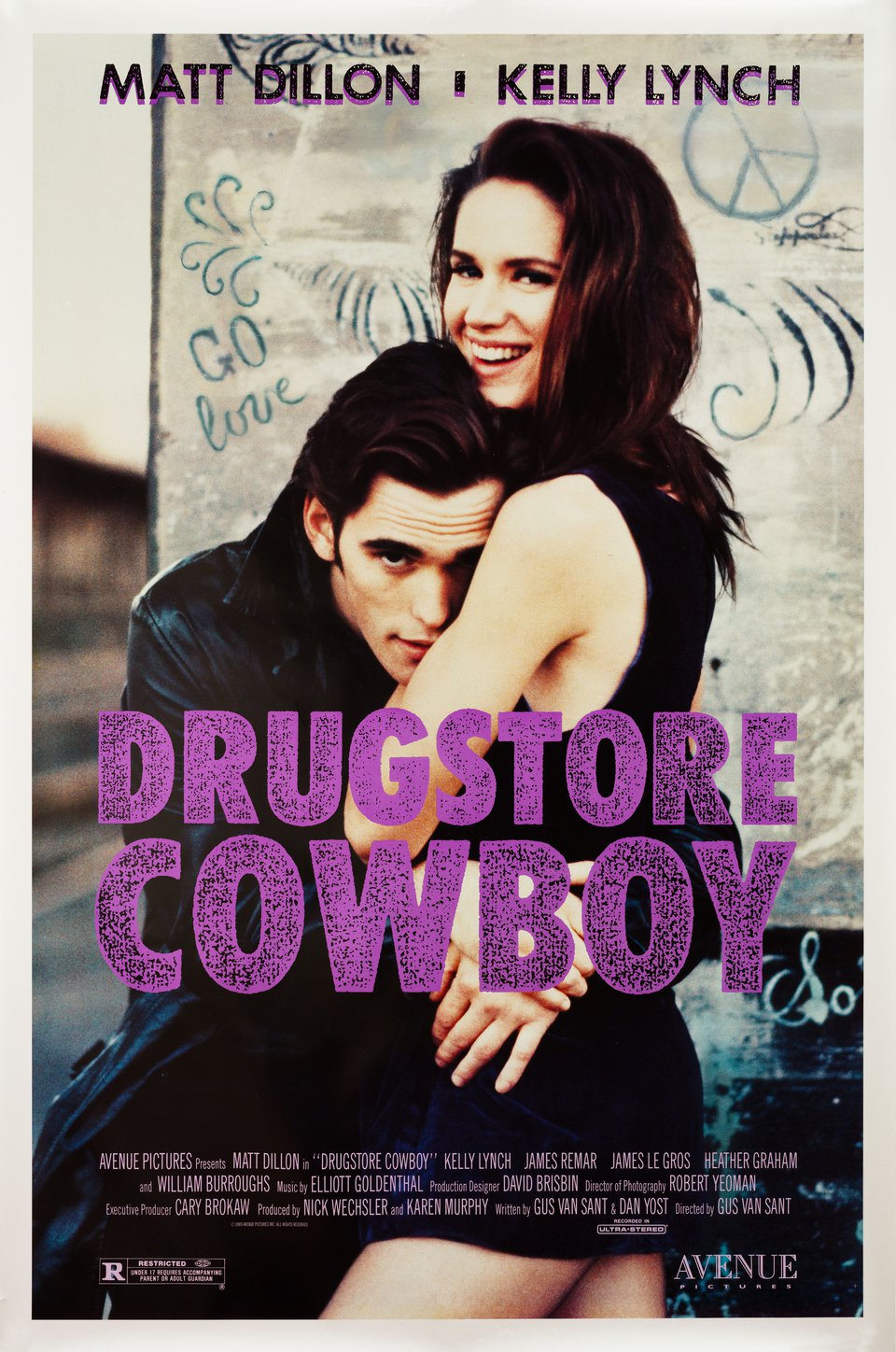 Drugstore Cowboy Original 1989 U.S. One Sheet Movie Poster