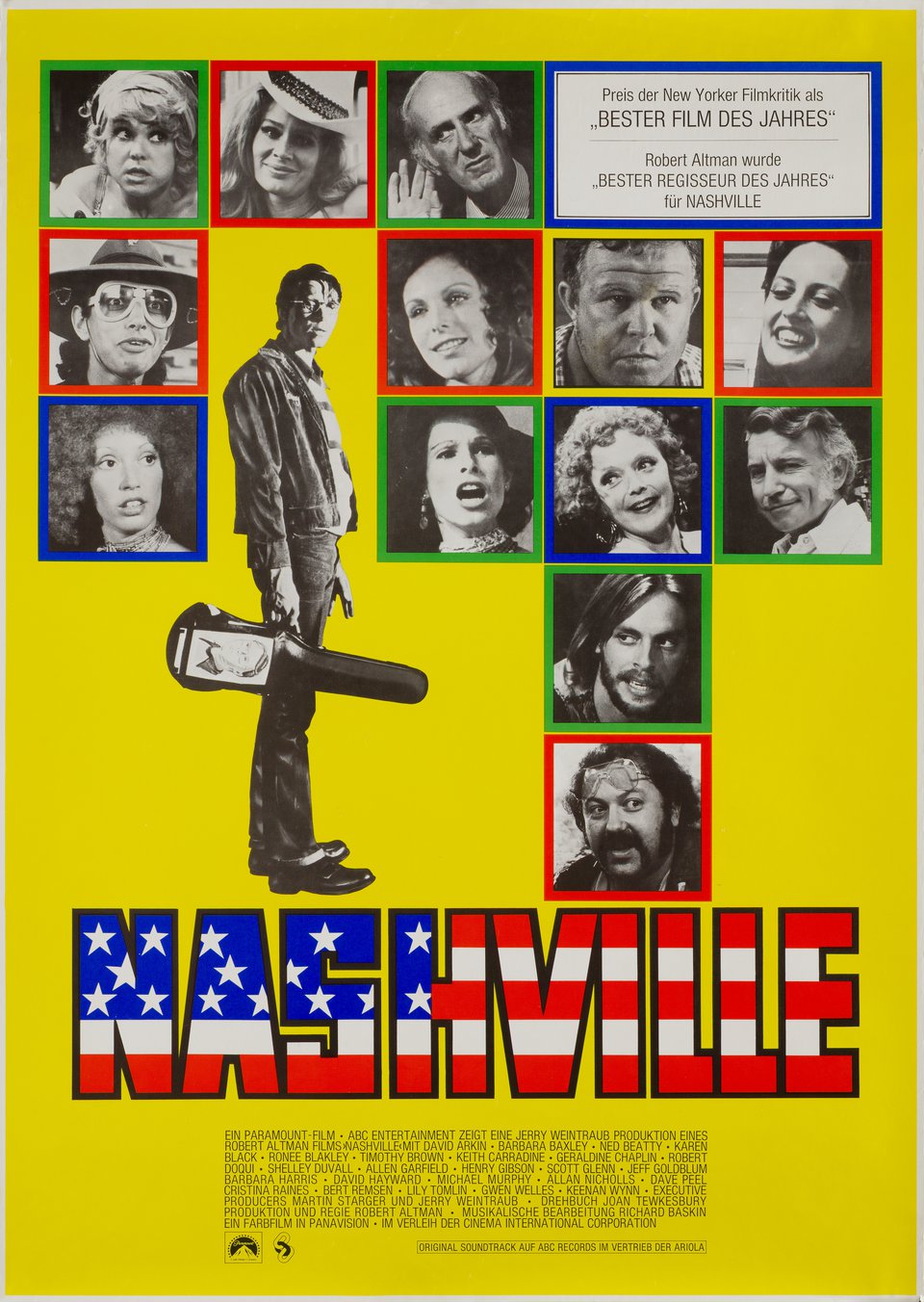 Nashville Original 1975 German A1 Movie Poster