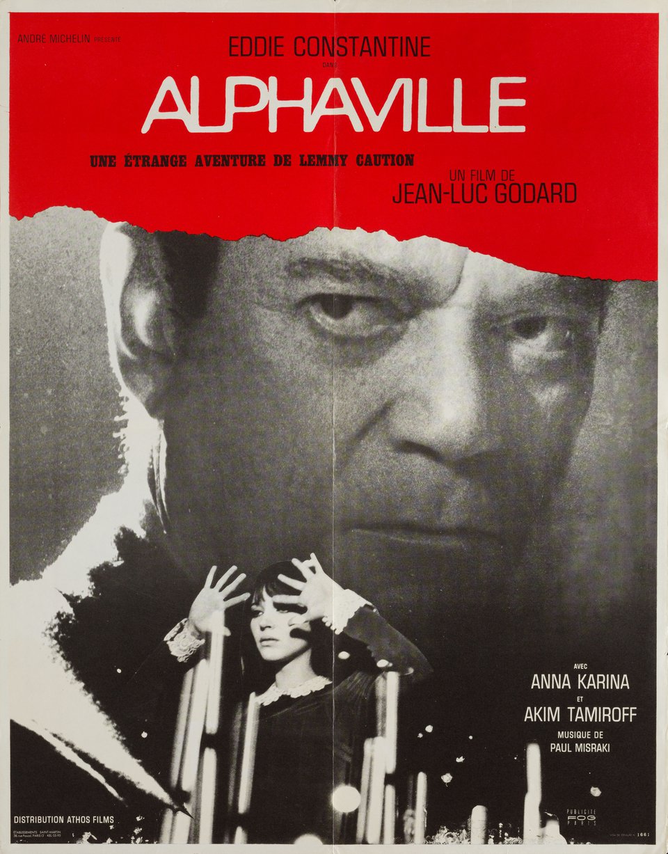 Alphaville Original 1965 French Moyenne Movie Poster