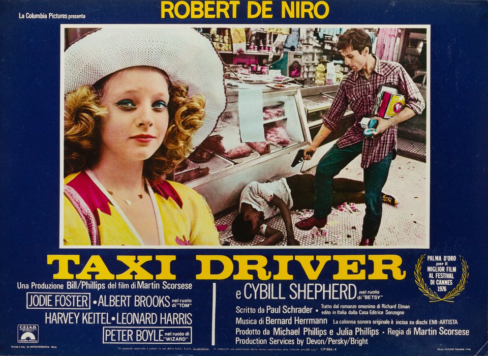 Taxi Driver Original R1970s Italian Fotobusta Movie Poster