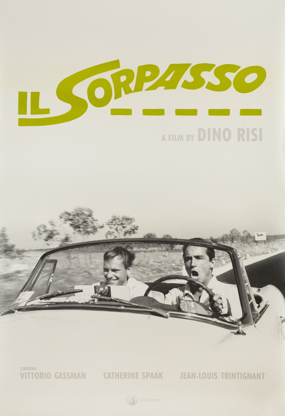 Il Sorpasso Original R2020 U.S. One Sheet Movie Poster