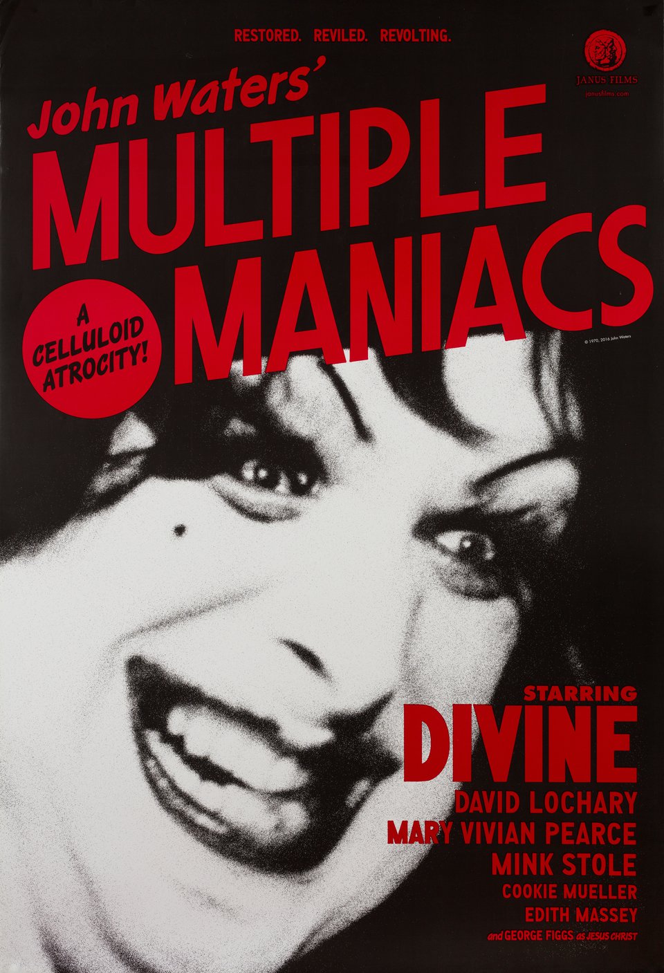 Multiple Maniacs Original R2016 U.S. One Sheet Movie Poster