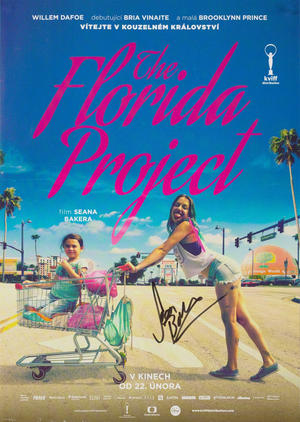 The Florida Project Original 2017 Czech A3 Movie Poster Signed by Sean Baker