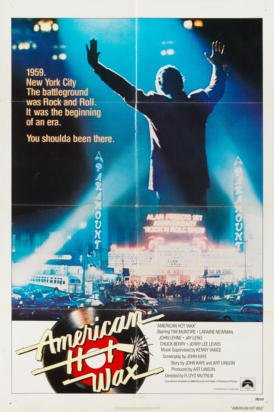 American Hot Wax Original 1978 U.S. One Sheet Movie Poster