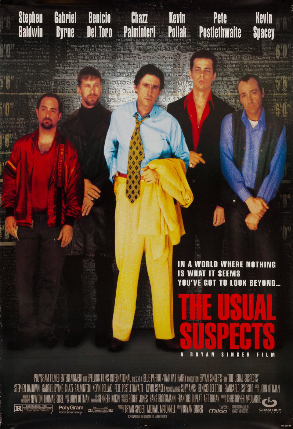 The Usual Suspects Original 1995 U.S. One Sheet Movie Poster