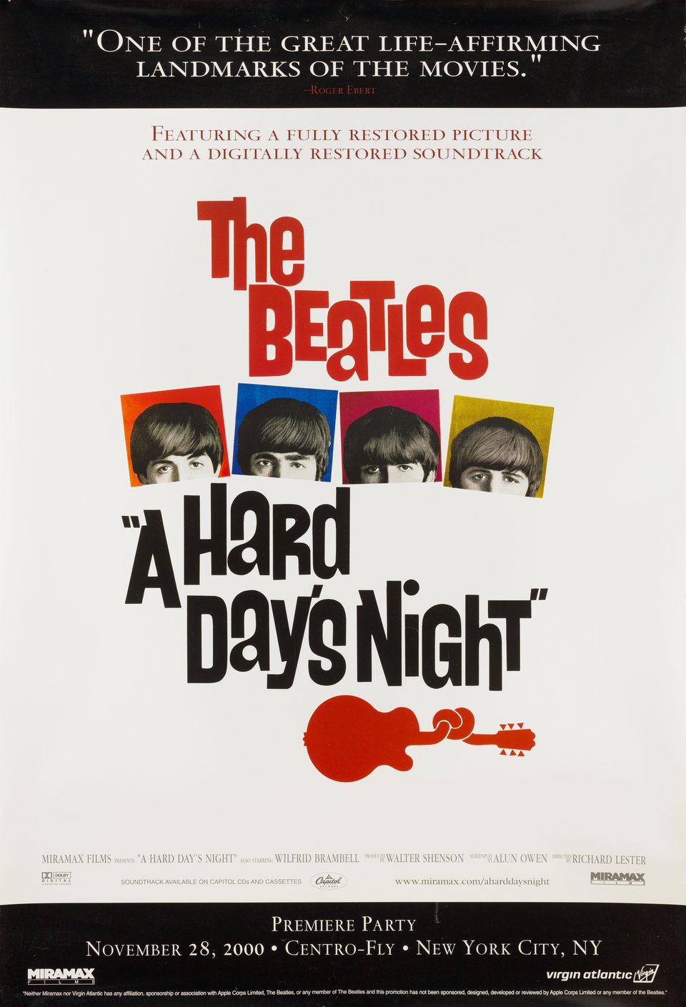 A Hard Day's Night (1964) Original Movie Posters - Posteritati