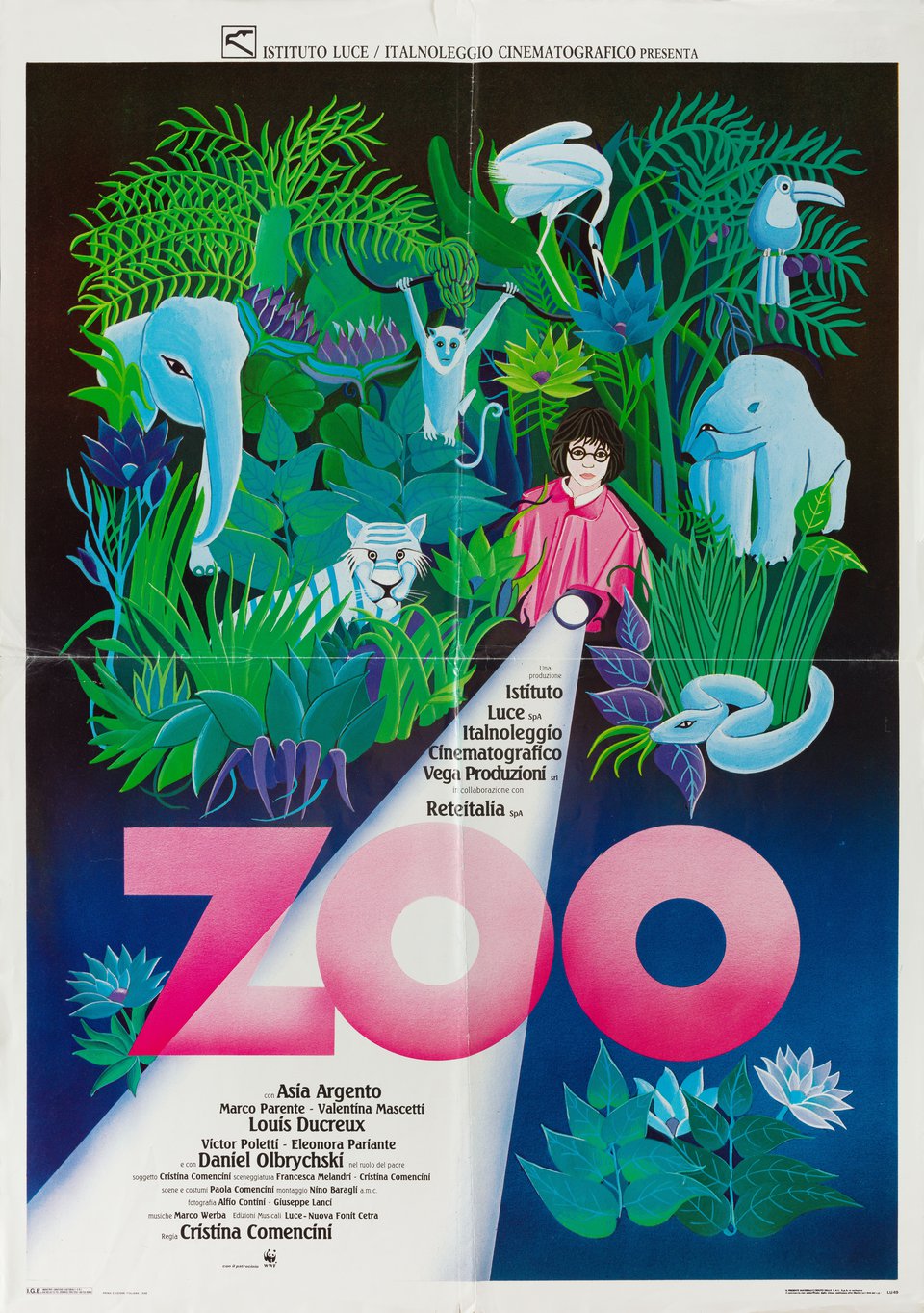 Zoo Original 1988 Italian Foglio Movie Poster