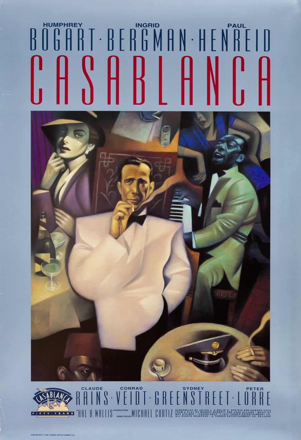Casablanca Original R1992 U.S. One Sheet Movie Poster