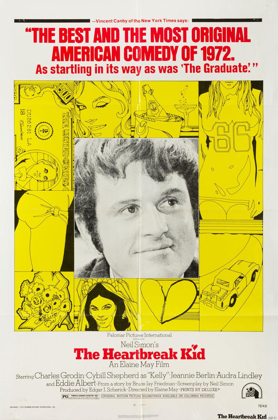 The Heartbreak Kid Original 1972 U.S. One Sheet Movie Poster
