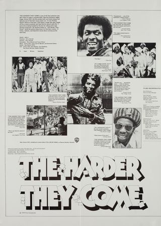 The Harder They Come Original 1973 U.S. 16mm Movie Poster Alternate Image