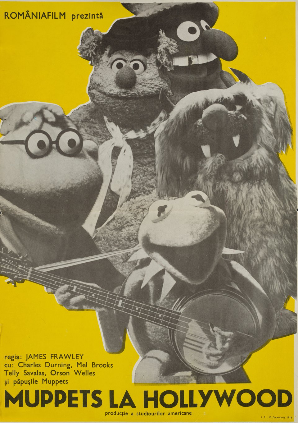 The Muppet Movie Original 1979 Romanian B3 Movie Poster