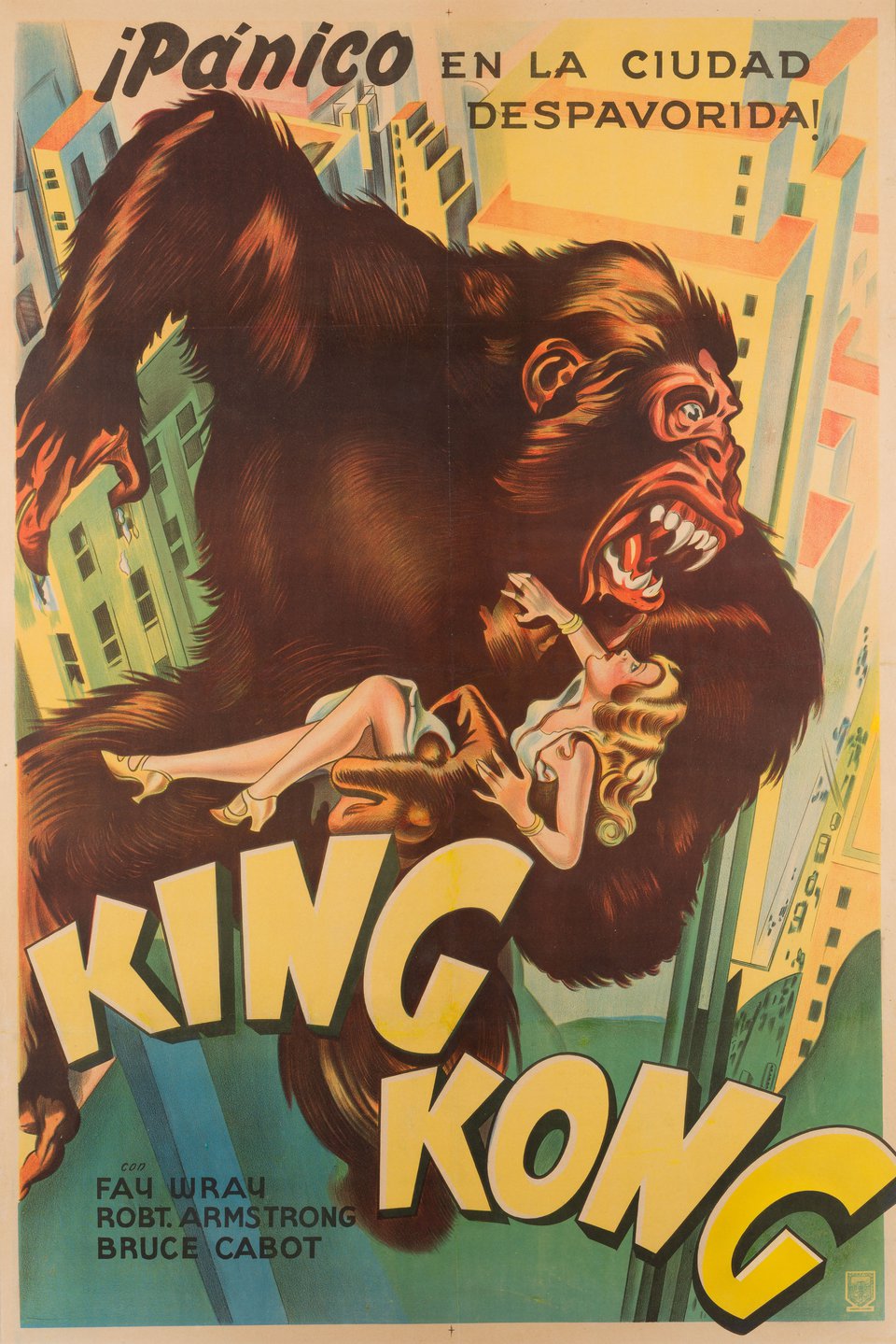 King Kong Original 1933 Argentine Movie Poster