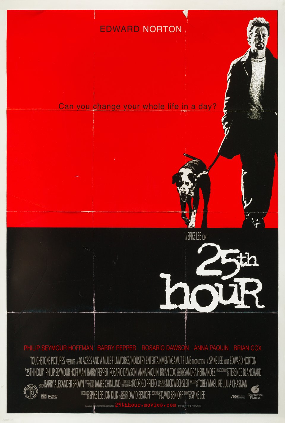 25th Hour Original 2002 U.S. One Sheet Movie Poster
