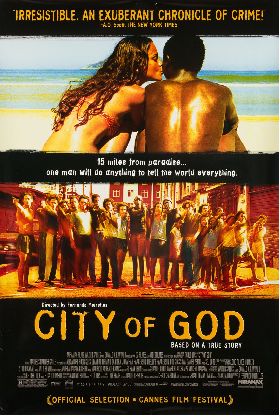 City of God Original 2002 U.S. One Sheet Movie Poster