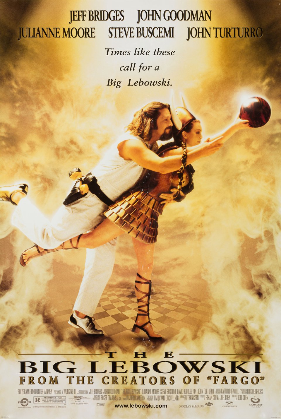 The Big Lebowski Original 1998 U.S. One Sheet Movie Poster