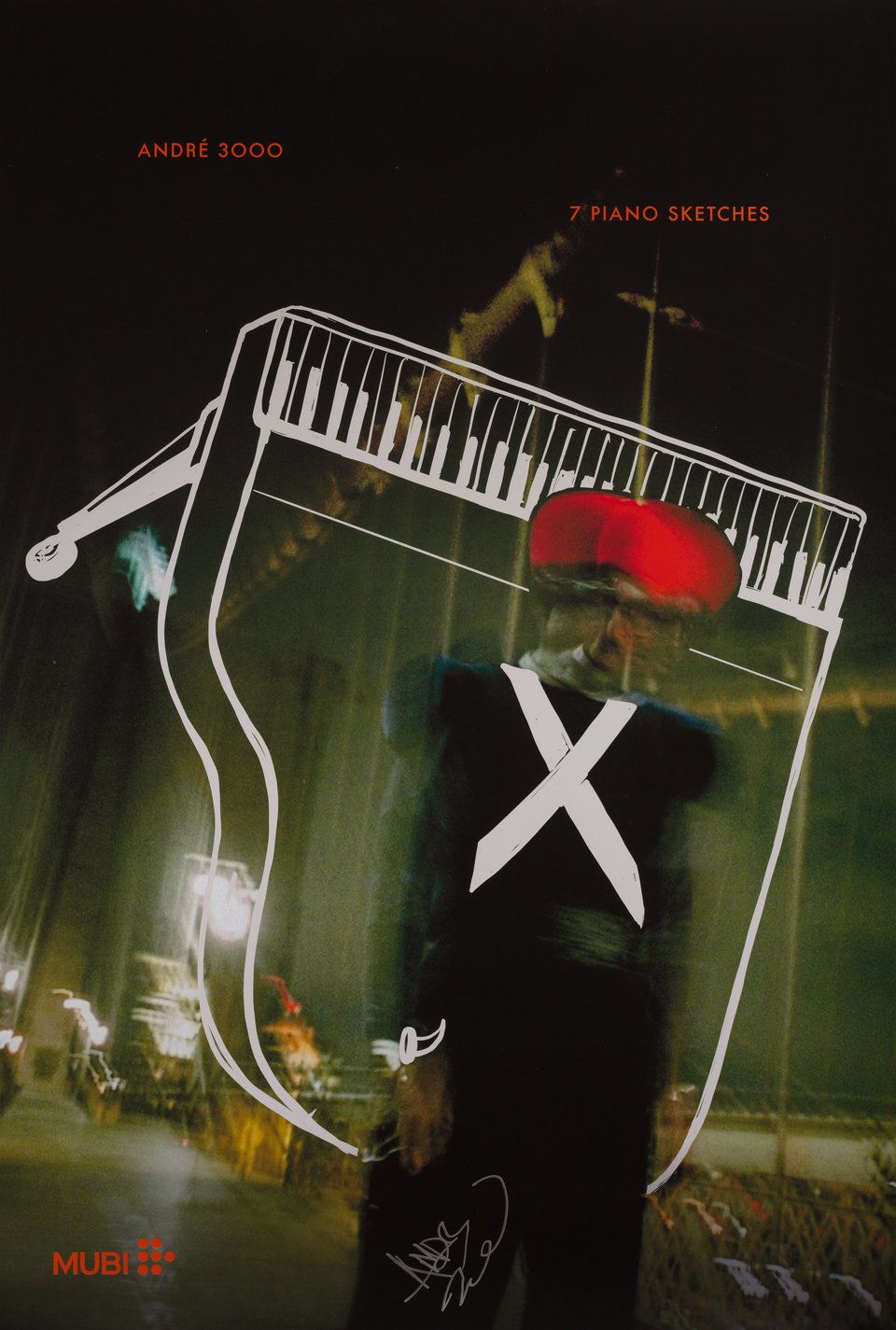 7 Piano Sketches Original 2026 U.S. One Sheet Movie Poster Signed by Andre 3000