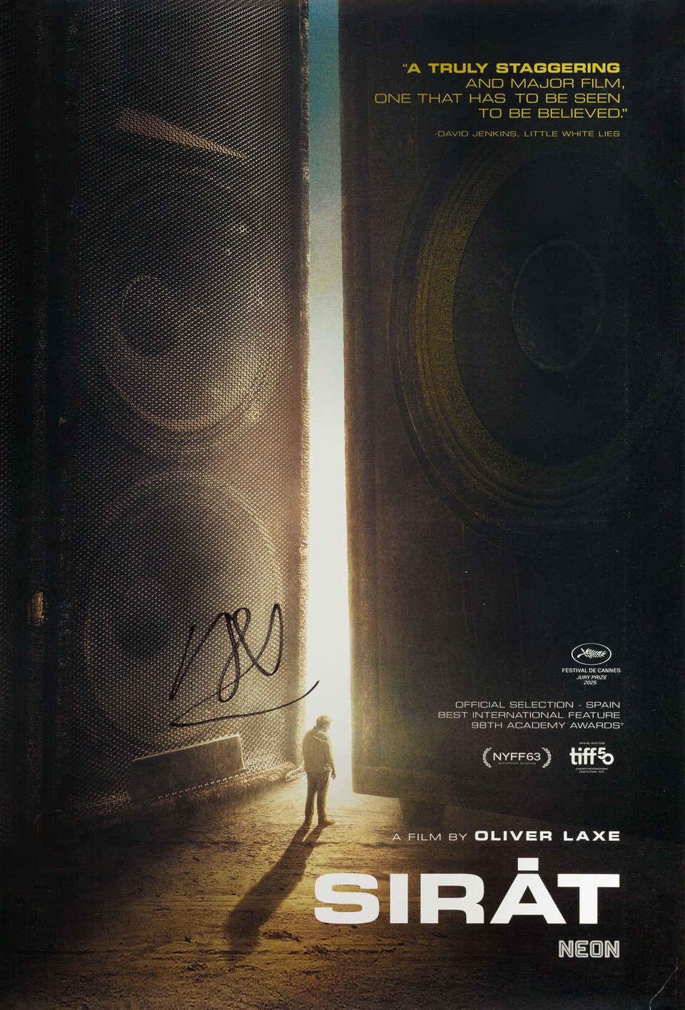 Sirat Original 2025 U.S. One Sheet Movie Poster Signed by Oliver Laxe
