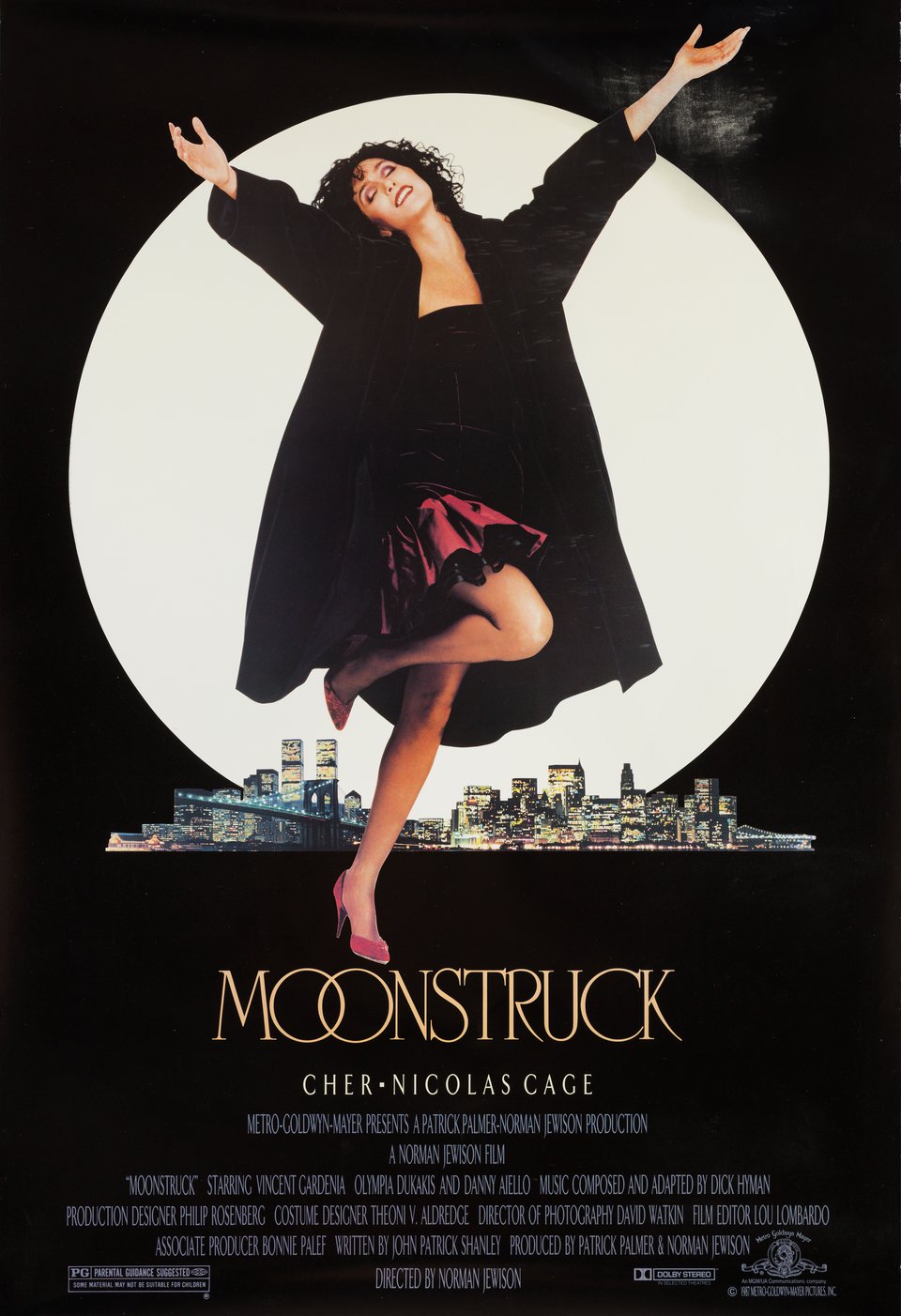Moonstruck Original 1987 U.S. One Sheet Movie Poster