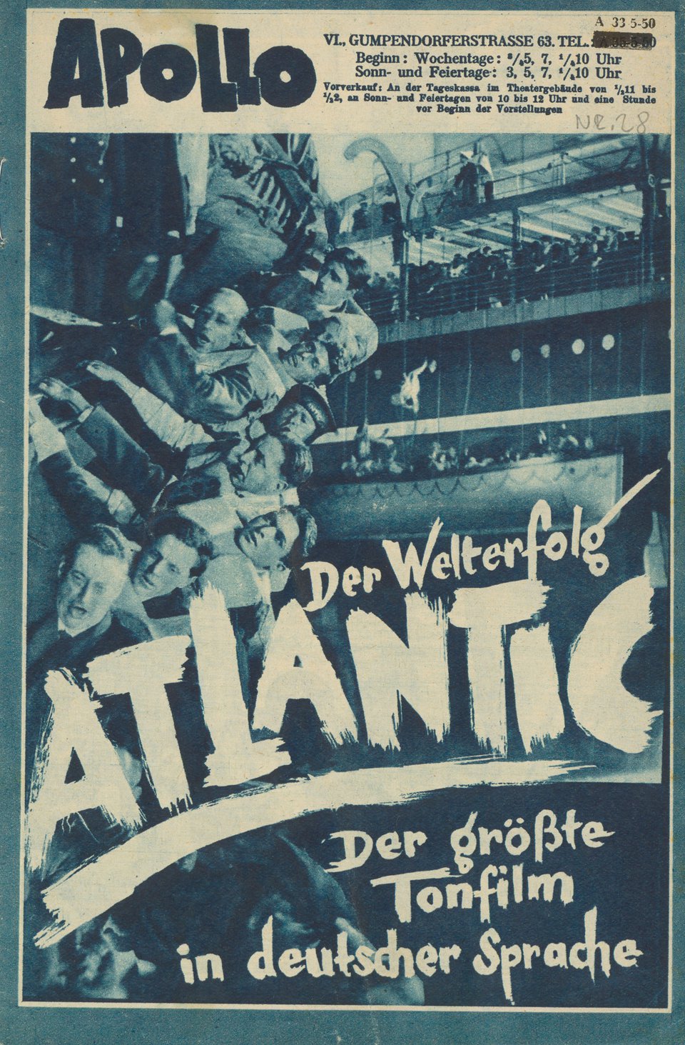 Atlantic (1929) Original Movie Posters - Posteritati Movie Poster