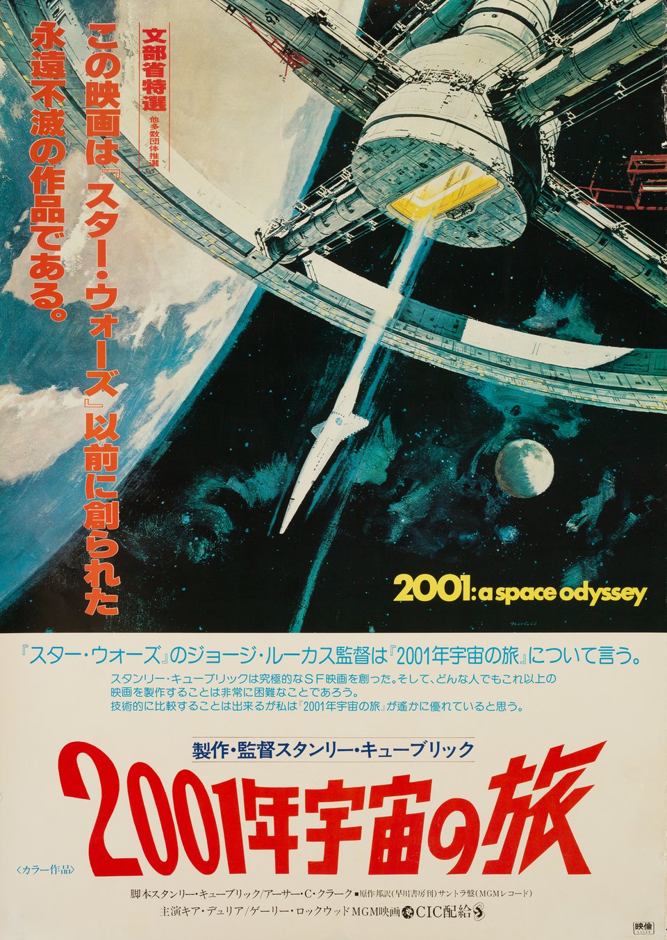 2001: A Space Odyssey Original R1977 Japanese B2 Movie Poster