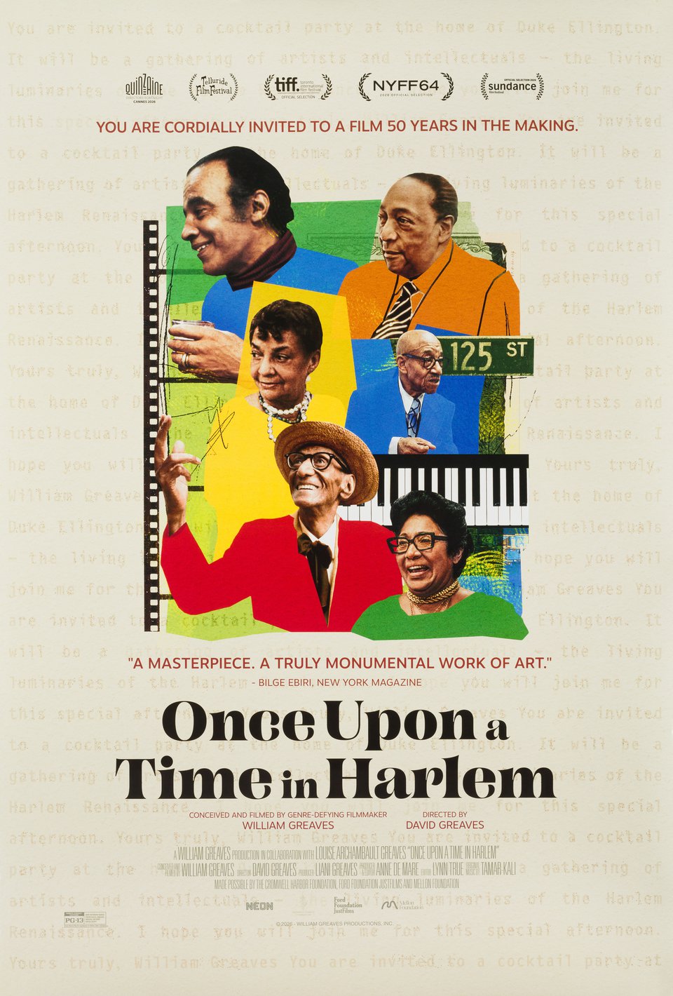 Once Upon a Time in Harlem Original 2026 U.S. One Sheet Movie Poster